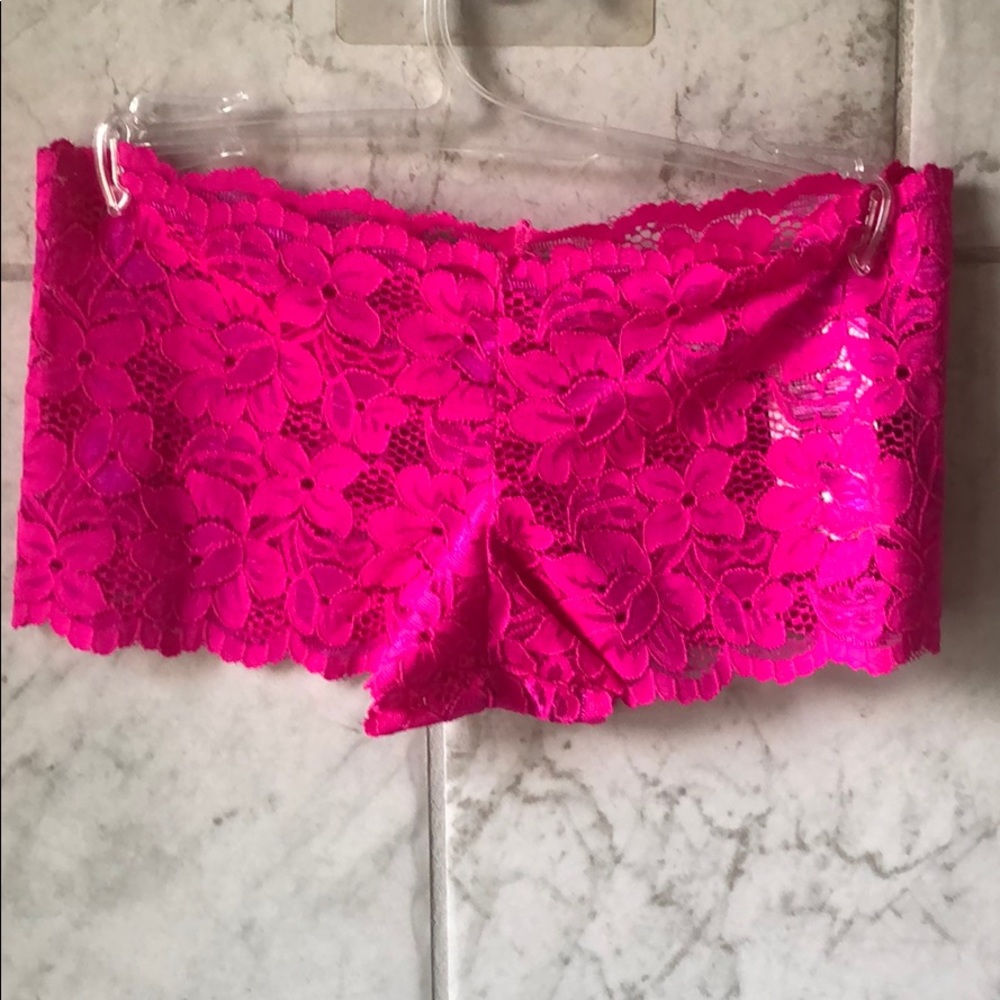 NWT Pink Lace Cheekie Panty.